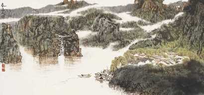 金连经 2006年作 春满人间 镜心